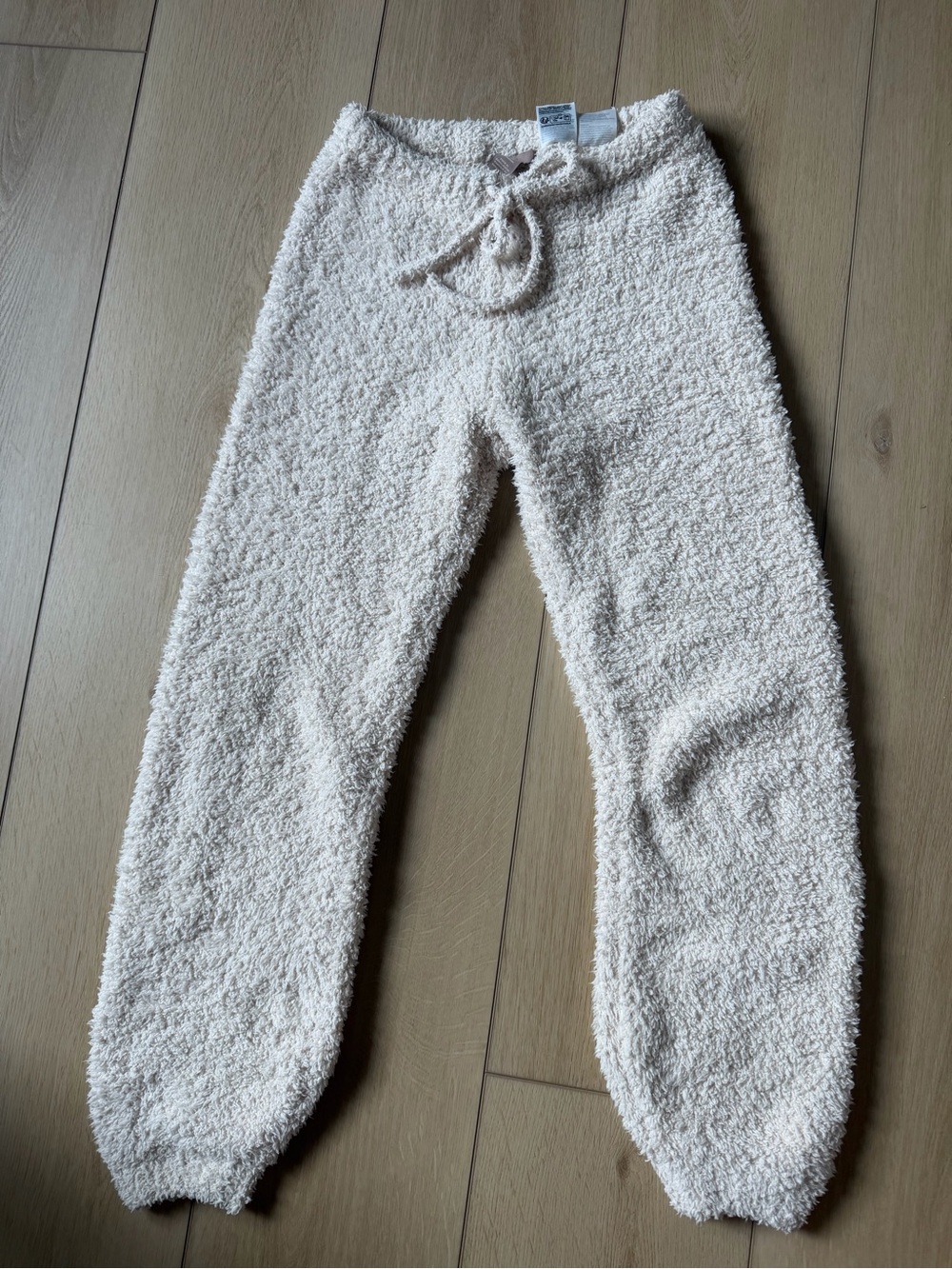 H&M Cream Sherpa Jogger Pants for Kids